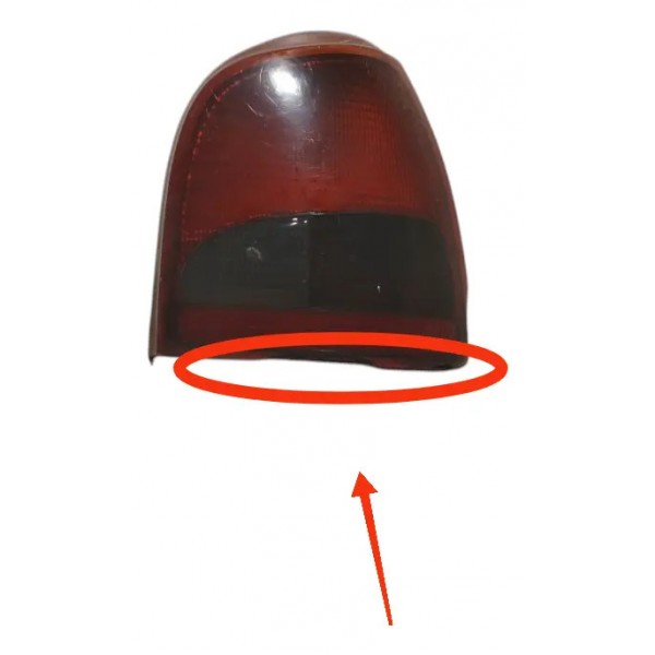 Lanterna Traseira Direito Volkswagen Gol G2 1995 Detalhe Direito/passageiro Vermelho