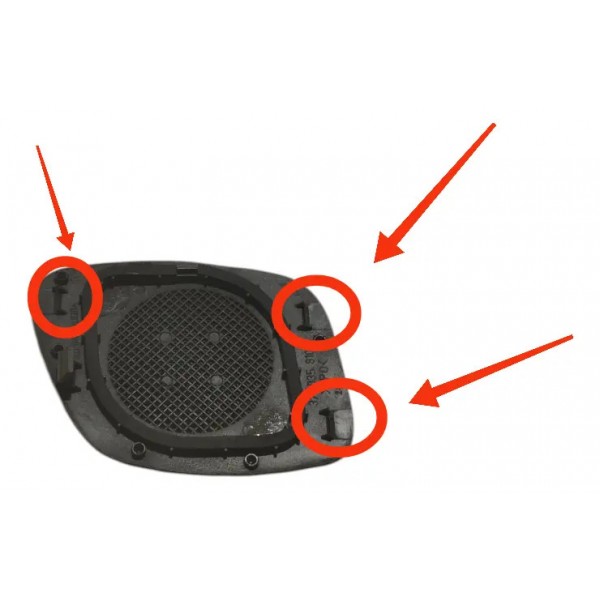 Tela Alto Falante Painel Superior Direito Gol Bola G2 1995 Cinza
