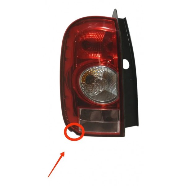 Lanterna Esquerda Renault Duster 2013 Á 2016 (detalhe) Esquerdo/motorista Vermelho