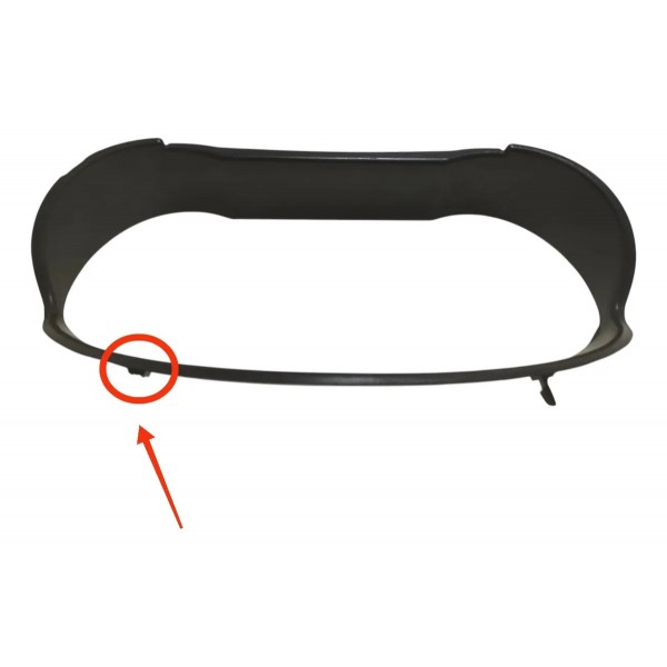 Moldura Painel Instrumento Vw Gol Quadrado 1991 (detalhe) Preto