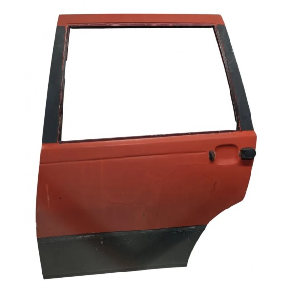 Porta Traseira Esquerda Uno Premio Elba 1988 1989 À 2004 Traseira Esquerdo Vermelho
